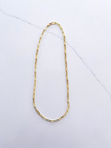 Paperclip chain necklace